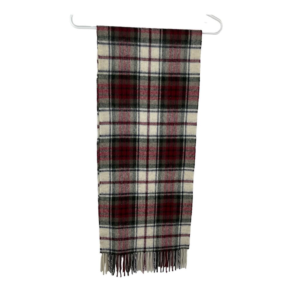 Highland Tweeds 100% Lambswool Tartan Scarf Fringed